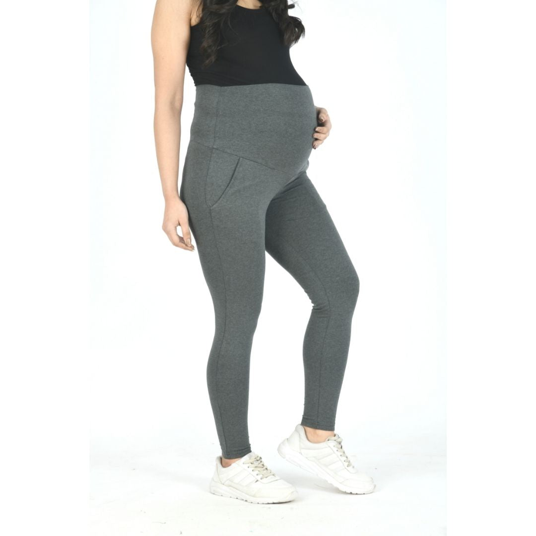 Basic Pregnancy Leggings - Dim Grey – Mama Couture